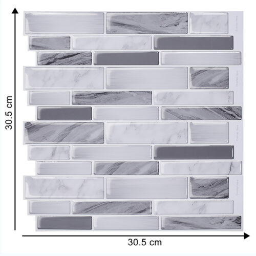 3d grey vinyl marble tile 12 x12 inch