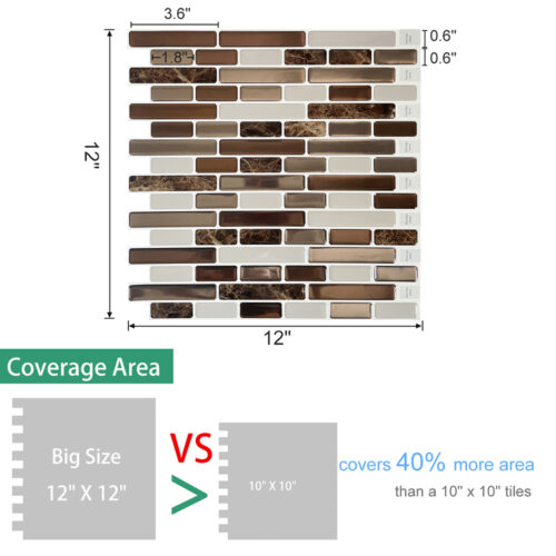 big size strip brown marble vinyl tile