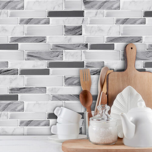 3d grey marble vinyl wallpaper