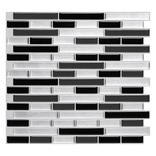 3d peel and stick vinyl strip mosaic tile