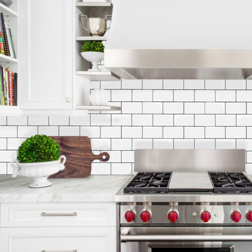 peel and stick premier vinyl subway tile for kitchen backsplahs