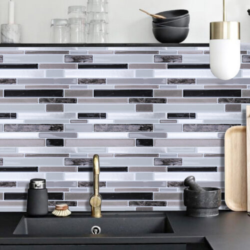 sink backsplash peel and stick marble stone vinyl tile