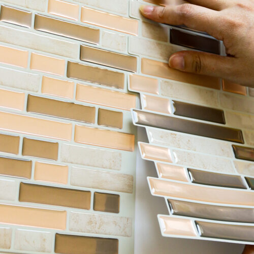 do-it-yourself interlocking vinyl wall tile