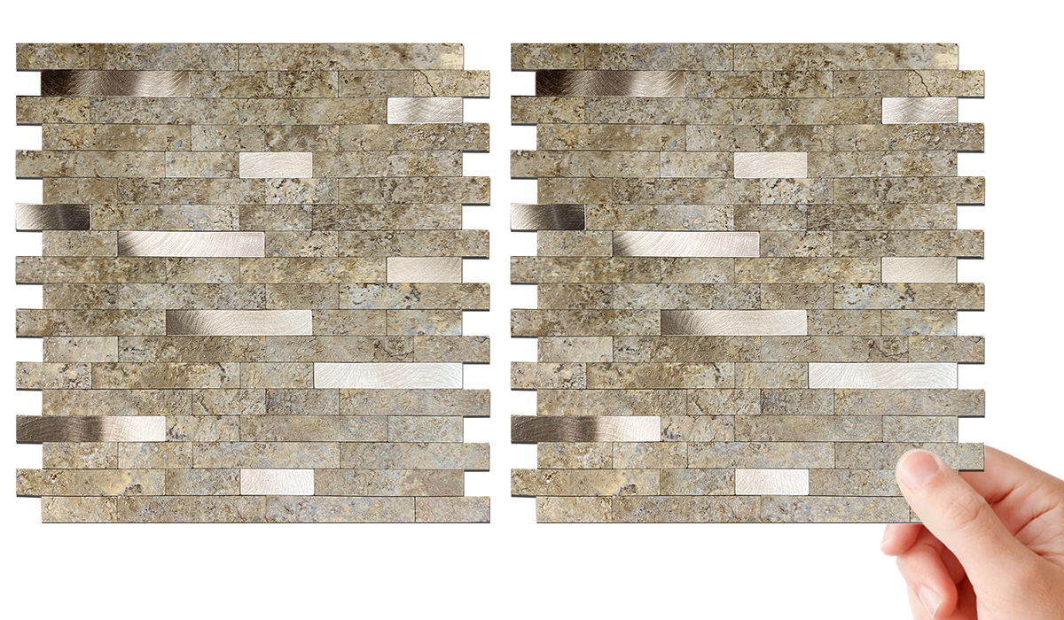 easy to lay peel and stick stone mosaic tiles