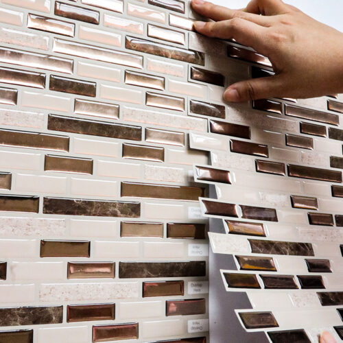 easy to lay vinyl mosaic tile stickers