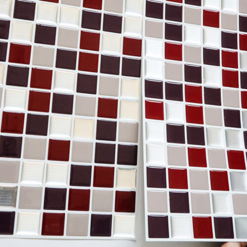 easy to lay peel and stick vinyl square mosaic tile