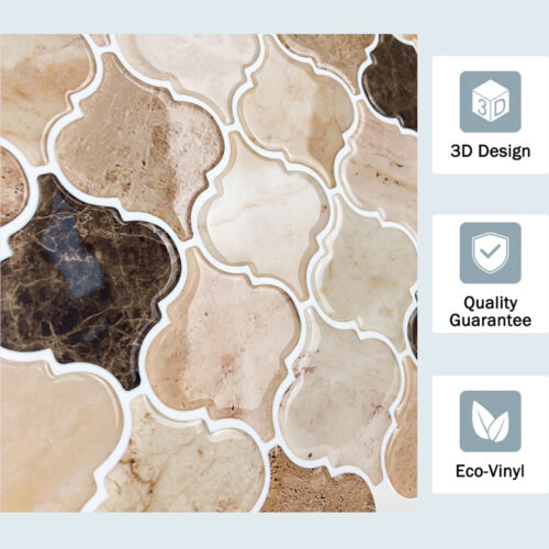 high quality vinyl arabesque mosaic tile