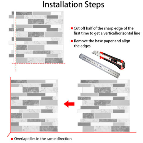 how to install 3d marble effect vinyl tile