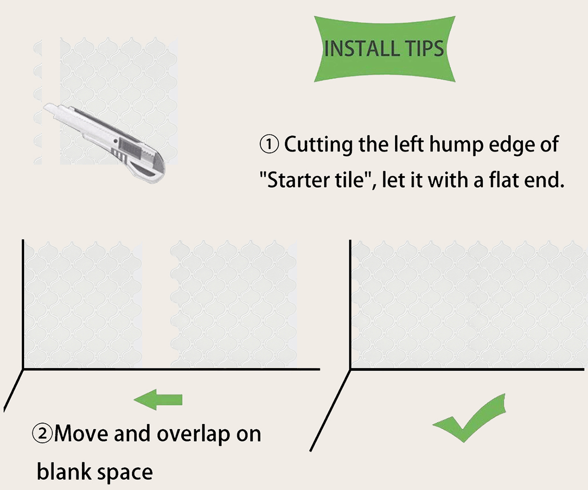 how to install lantern tile backsplash