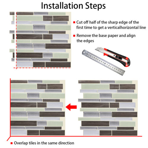 smart vinyl wall tile installation steps