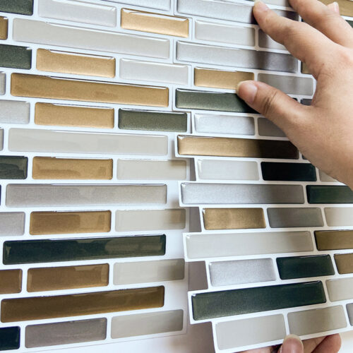 how to lay vinyl mosaic tile