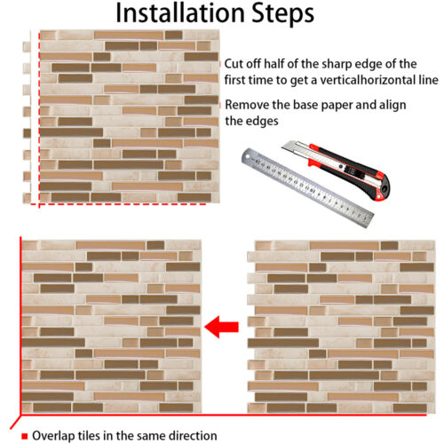 interlocking vinyl wall tile installation steps