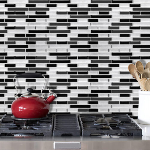 peel and stick 3d vinyl mosaic tiles for kitchen backsplash