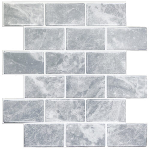 peel and stick grey marble tile