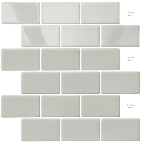 peel and stick grey subway vinyl tile