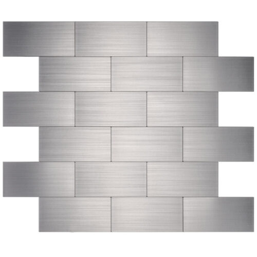 peel and stick metal subway tile