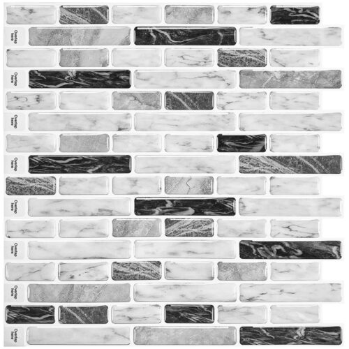 vinyl strip tile backsplash