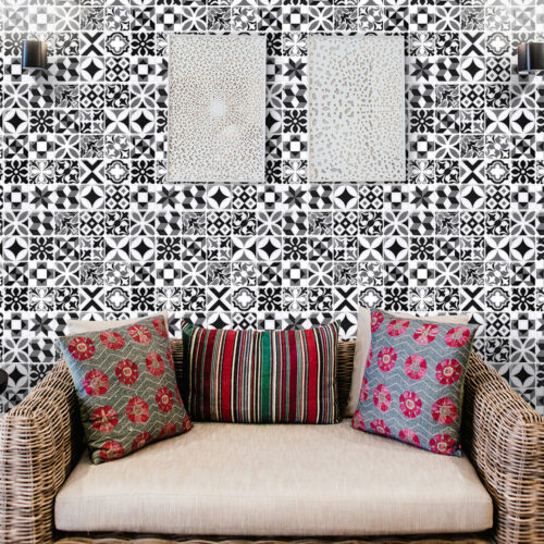 home wall covering peel and stick mosaic tile sticker