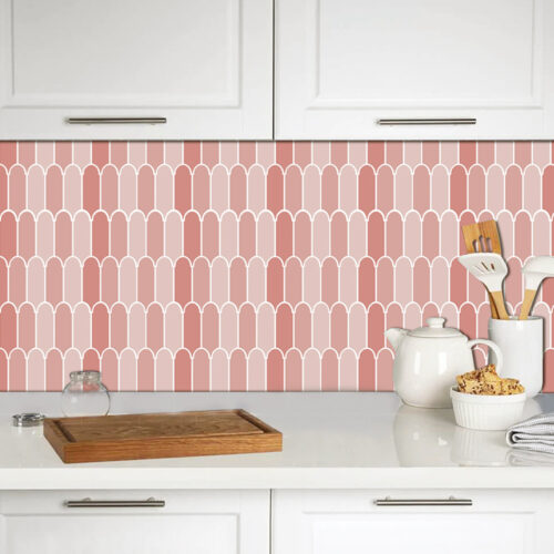 peel and stick feather tiles for kitchen backsplash