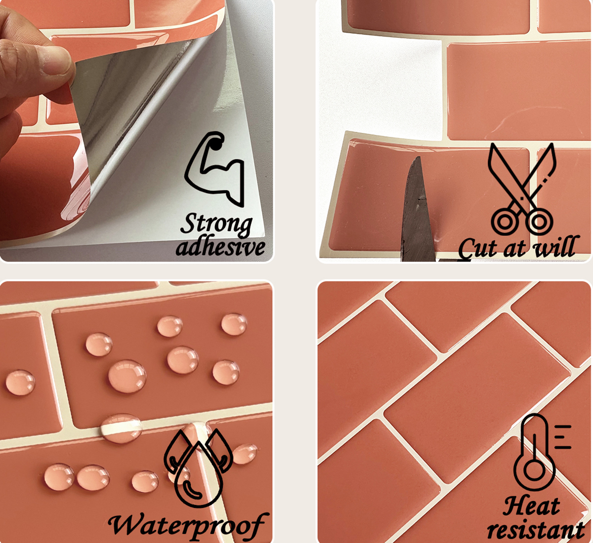 orange vinyl tile has a lot of good features