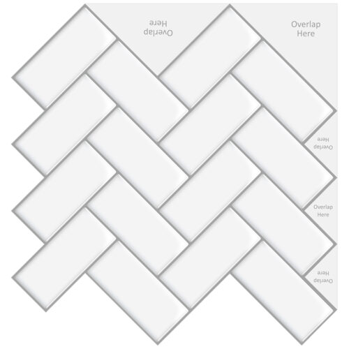 white chevron tile