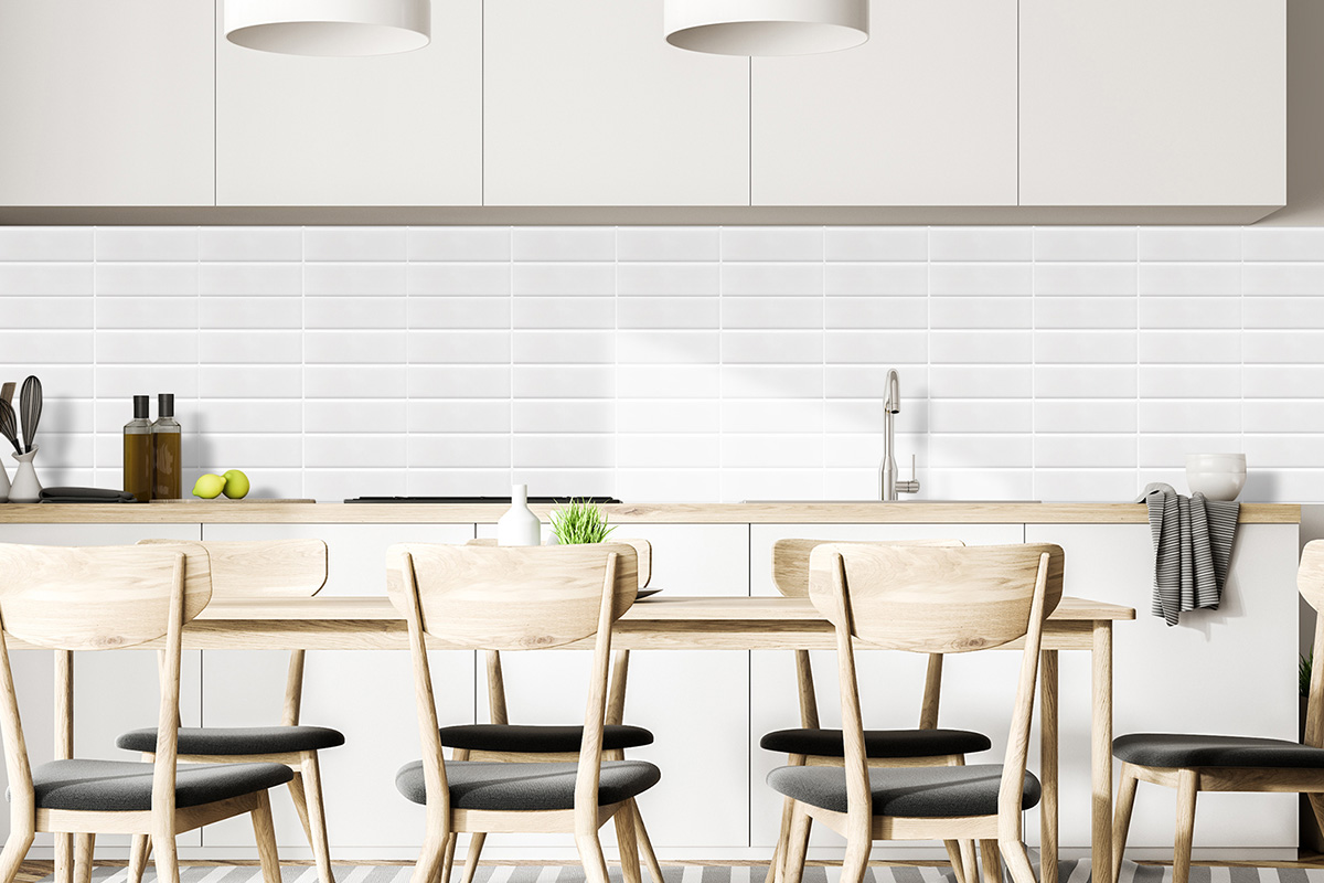 home wall covering peel and stick white subway tile stickers