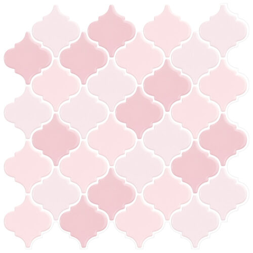 pink arabesque vinyl tile