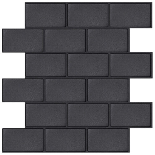 black subway tile sticker