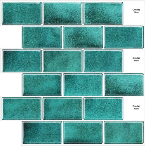 green marble subway tile