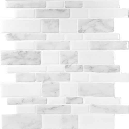 white marble mosaic tile