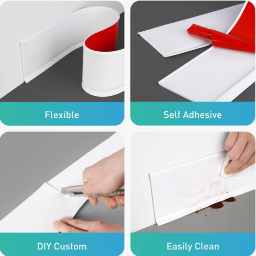 self adhesive vinyl molding baseboard features