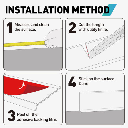 easy to install vinyl baseboard trim