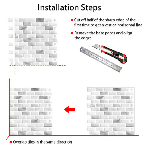 how to install peel and stick carrara marble tile