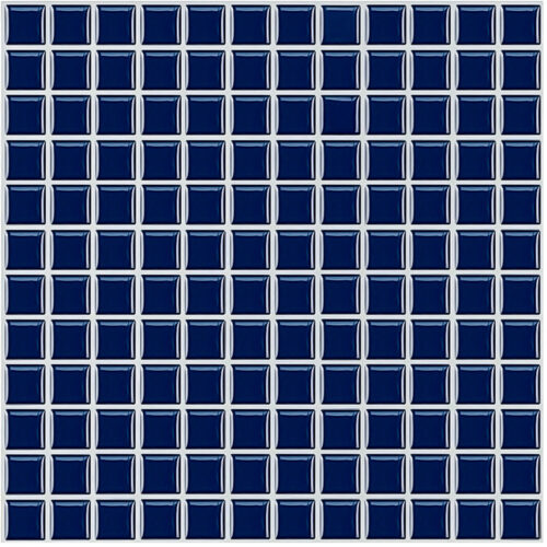 vinyl blue mosaic tile