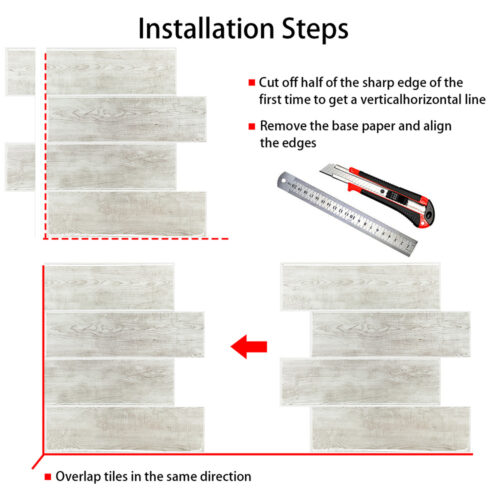 faux wooden vinyl tile installation steps