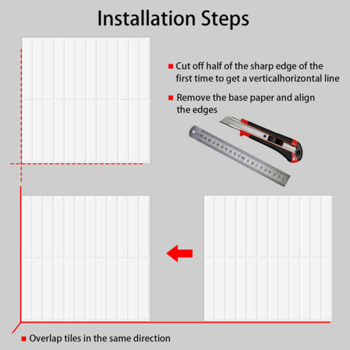 easy to install white panel tiles