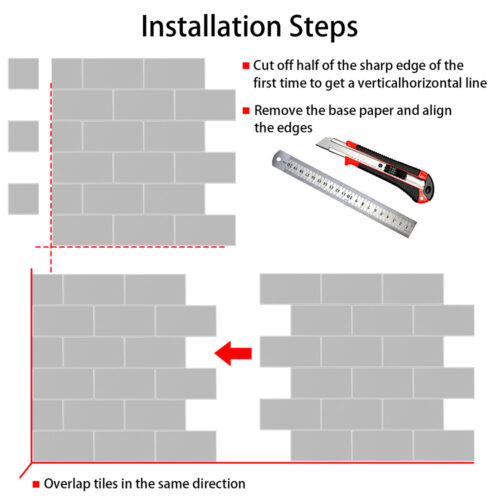 how to install adhesive grey composite subway tile