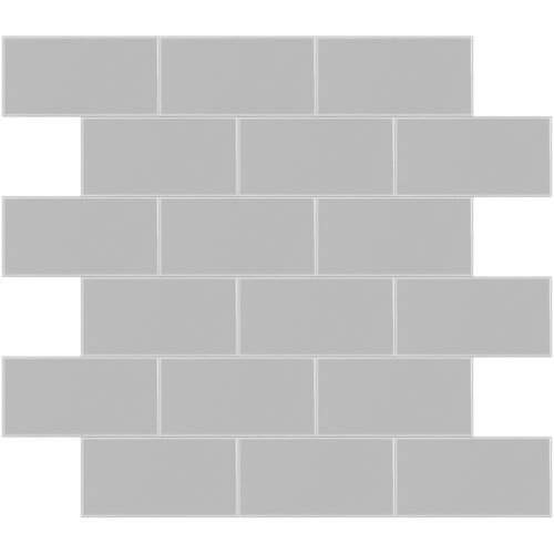 peel and stick grey subway tile