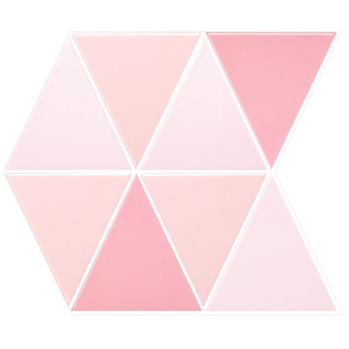 pink triangle tile