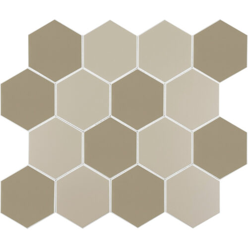 beige hexagon tile