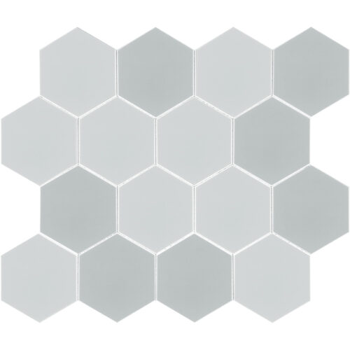 porcelain look hexagon tile