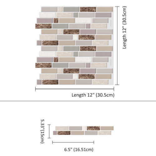 peel and stick Crescendo Terra smart tiles size 12 x 12 inch