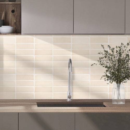 peel and stick white magma matte tiles for kitchen