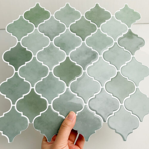 3d sage green vinyl tile