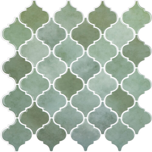 arabesque sage green vinyl tile